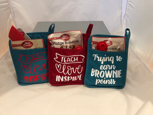 Potholder Gift Sets (Personalized) Teacher Appreciation