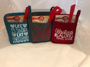 Potholder Gift Sets (Personalized) - Christmas