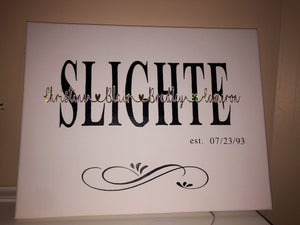 Canvas Sign (Personalized)