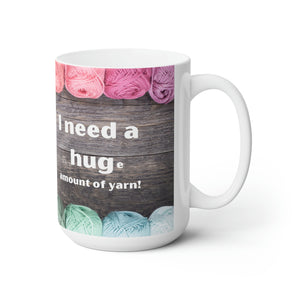 HUGe Yarn 15 oz mug